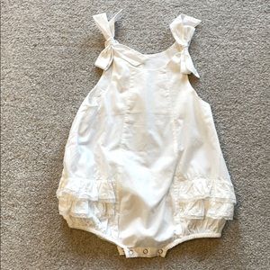 Toddler Girls White Bubble Dress